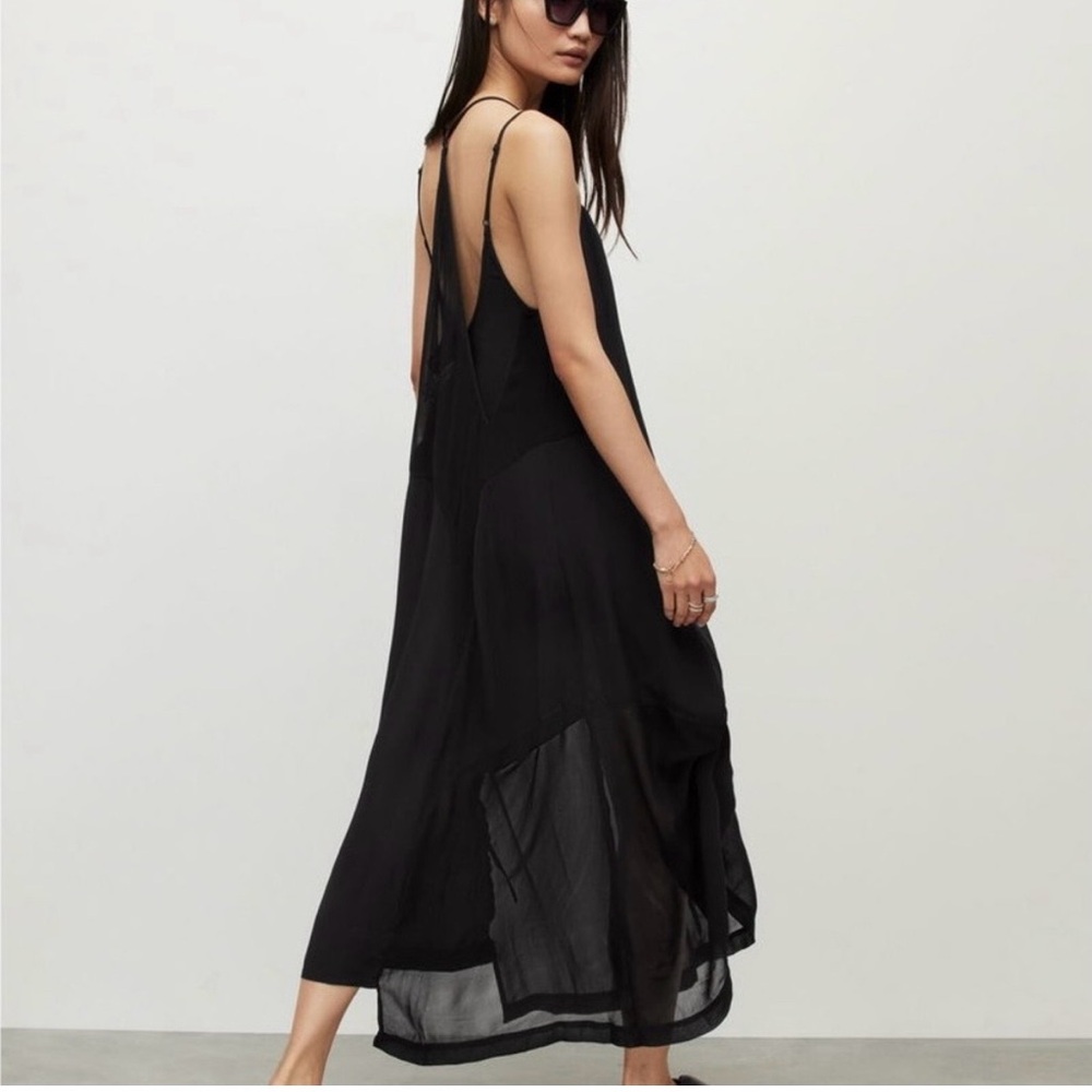 Areena Sleeveless Maxi Dress In Black